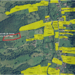Teren extravilan cu suprafata de 4.995 mp amplasat în  loc. Simon, com. Bran, jud. Brasov